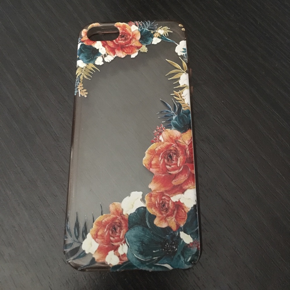 Floral iPhone 5/5s case. Ultra thin silicone.