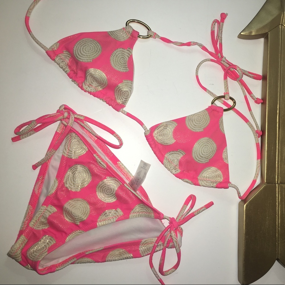 Pink and Gold Victoria Secret Swimsuit