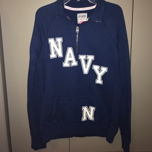 Pink Military Collection Navy Sweatshirt.