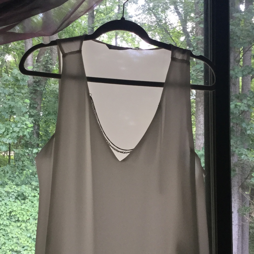 Zara white with silver details top