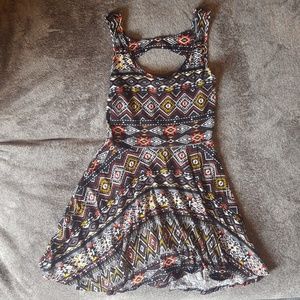 Patterned Short Dress