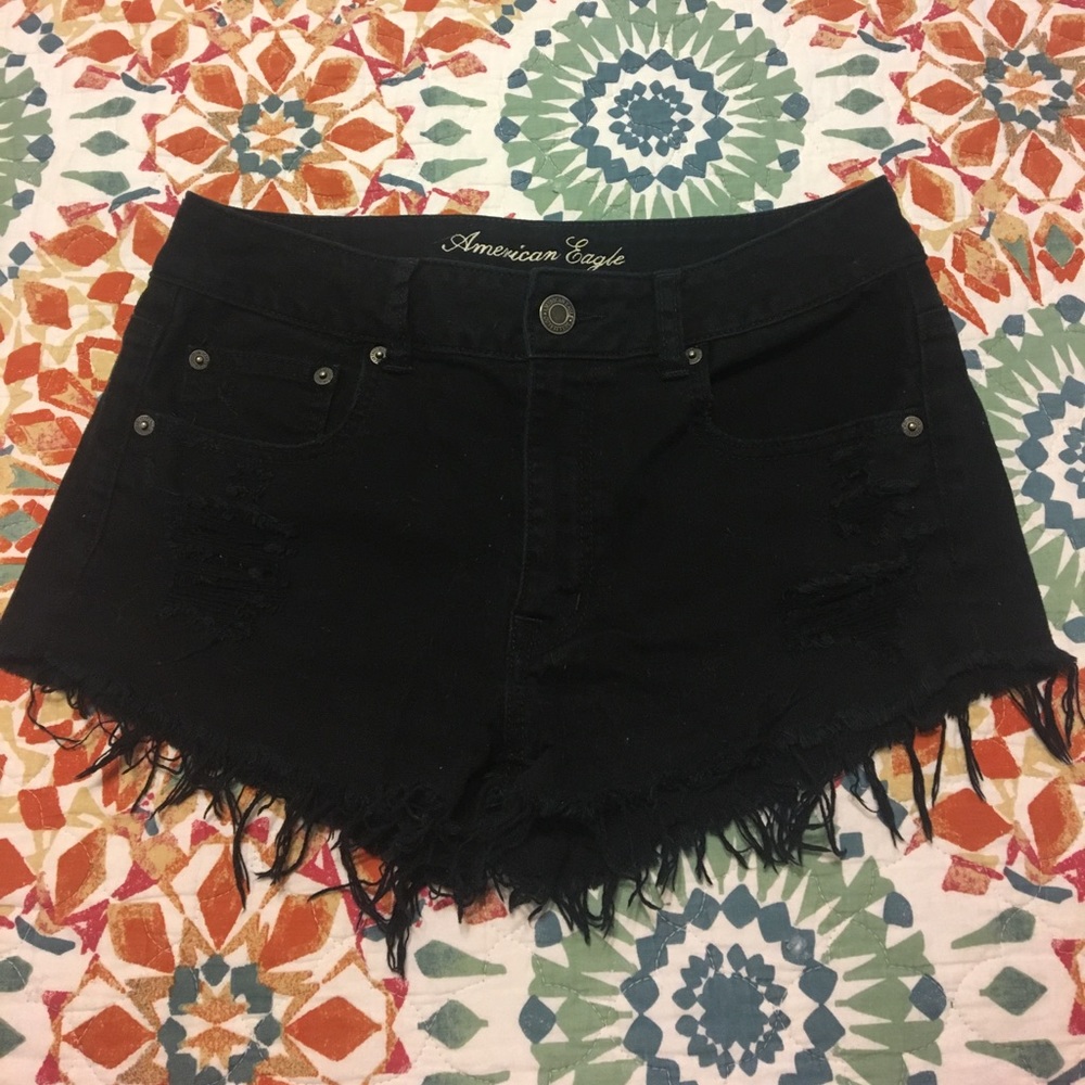 High wasted black shorts from American Eagle