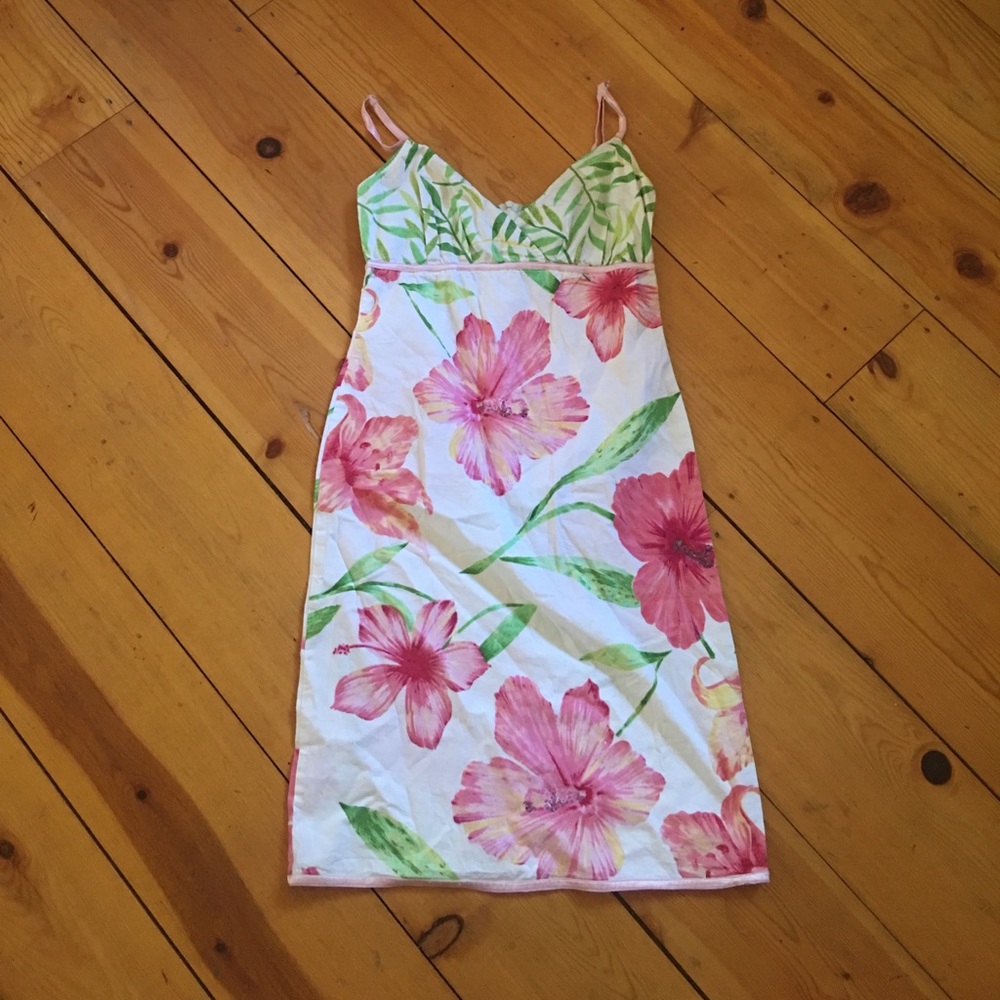 Worn once Spiegel hibiscus dress