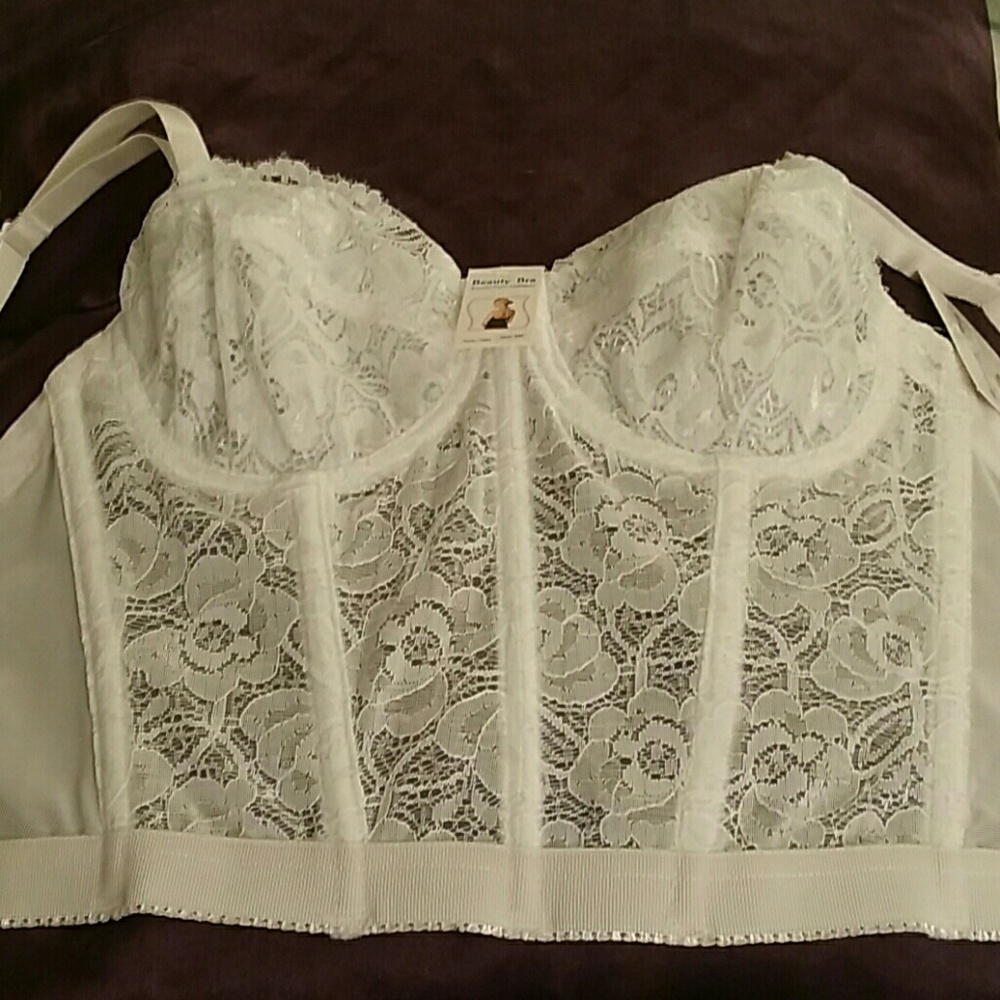 NWT 32C lace corset lace bustier