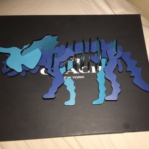 Rare Leather Coach Dinosaur Puzzle