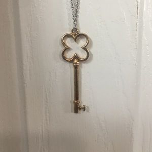gold key pendant