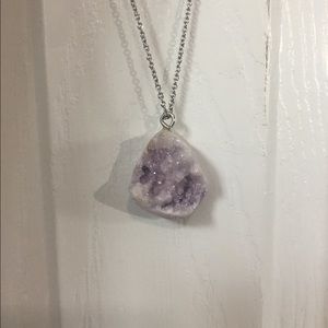 purple stone pendant
