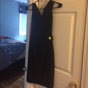 Black cache dress