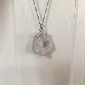 white stone pendant