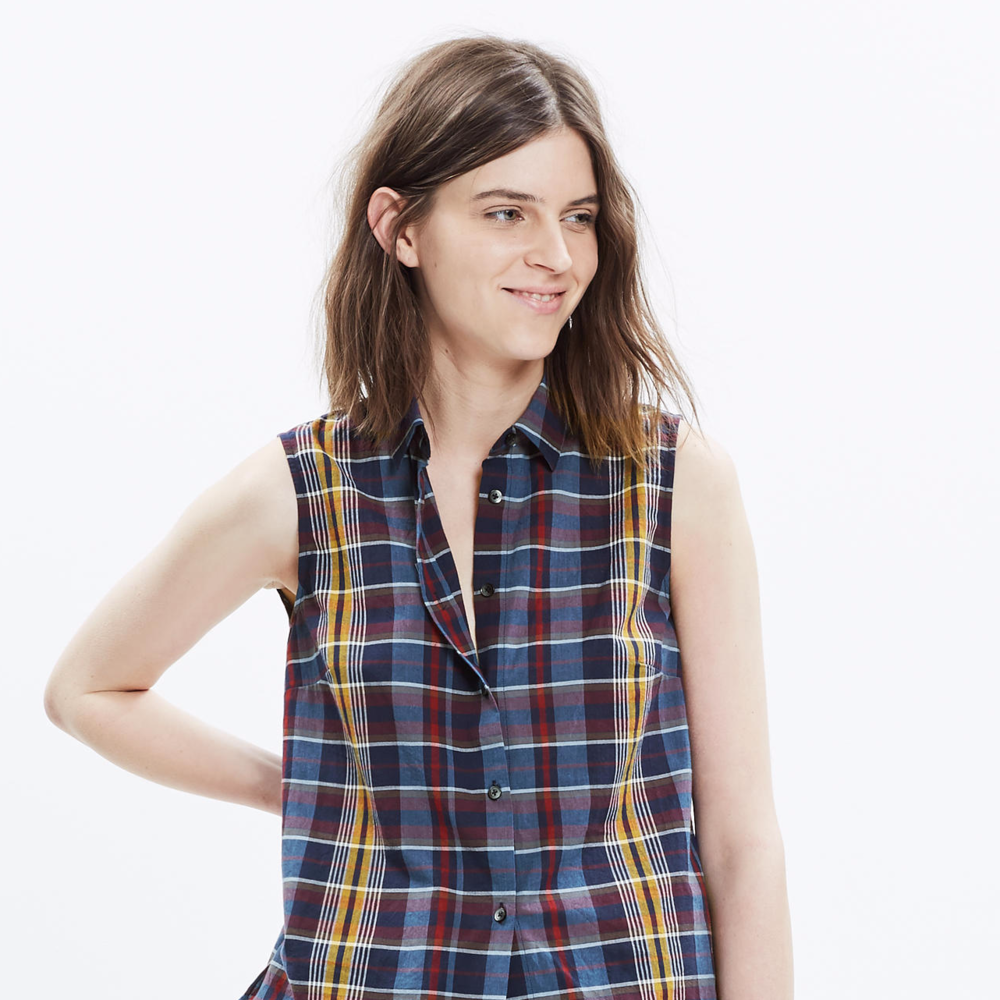 Madewell Moment Shirt in Madras Plaid