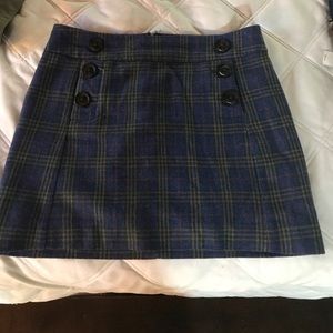 Plaid mini skirt