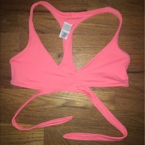 L space wrap bikini top