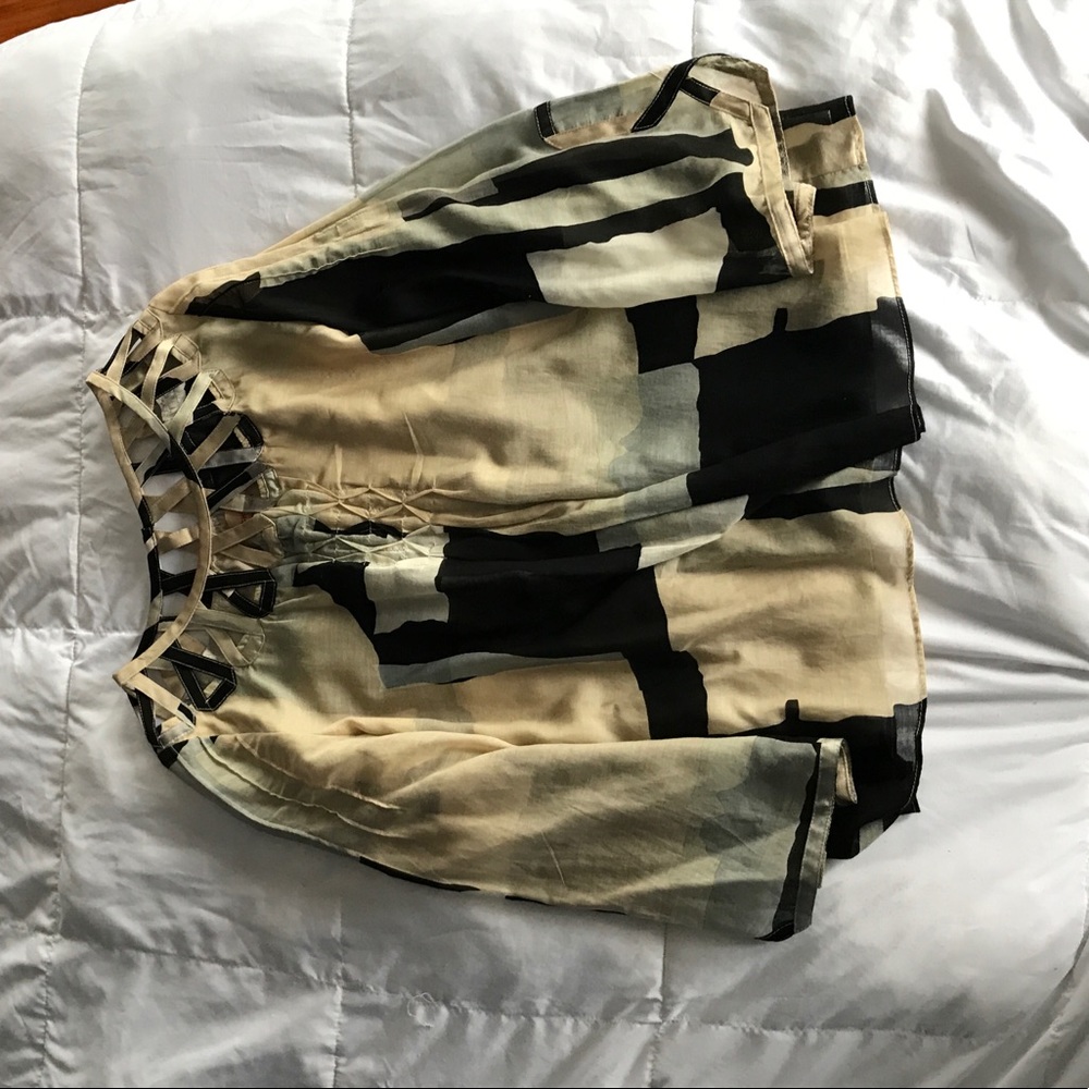 Size 4 Wenlan silk and cotton top