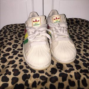 ADIDAS MEN'S SUPERSTAR II HEMP IVORY RASTA