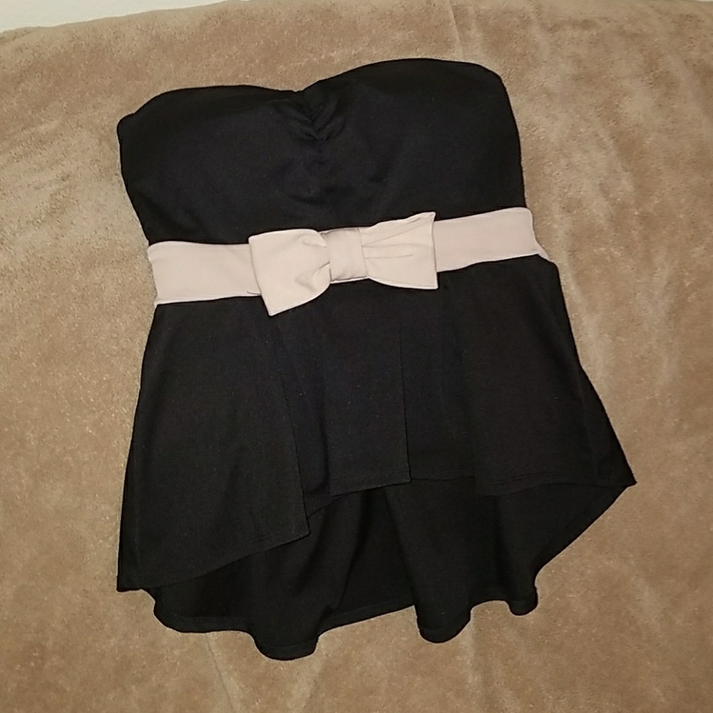 Strapless dress shirt