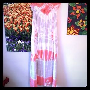 Hard Tail strapless maxi dress