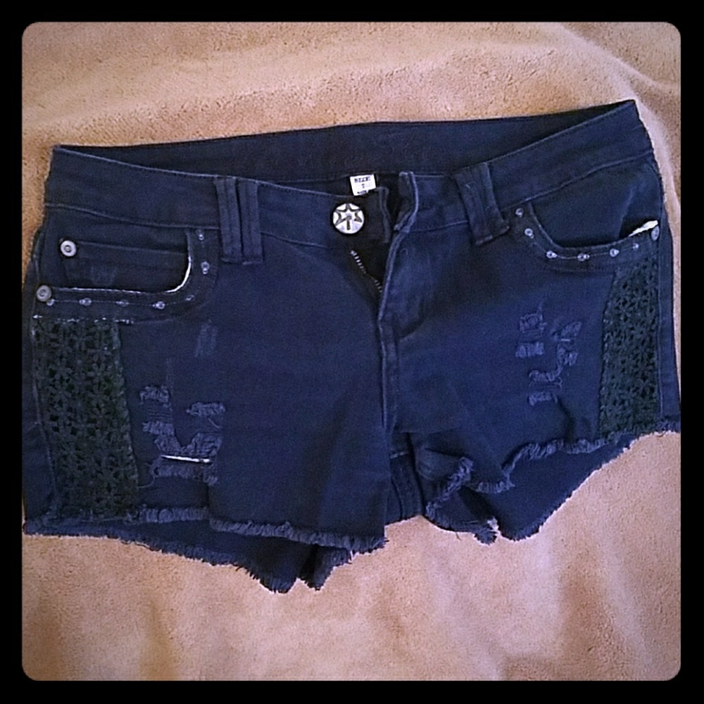 Blue jean shorts