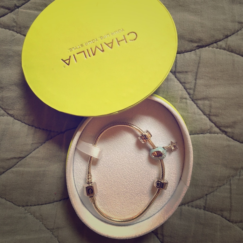 New (in box) Chamilia Bracelet- Baby Boy themed