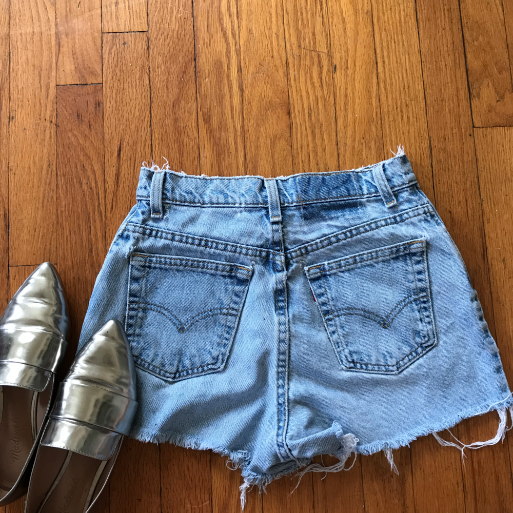Vintage Levi's 551 High-Waisted Cut-Off Shorts