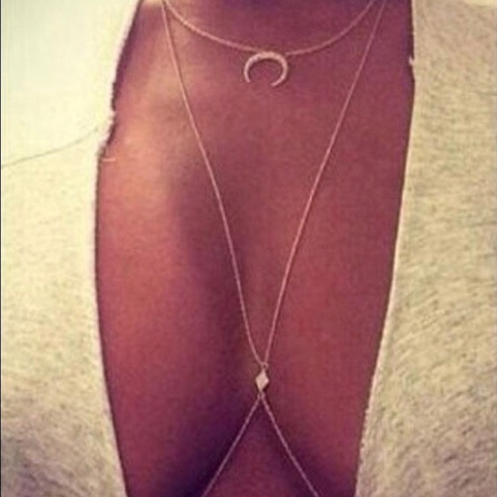 Gold body chain