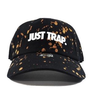 SuperlineATL Accessories - 🚫Sold🚫Bleached Just Trap Dad Cap - Black SuperlineATL Accessories - 🚫Sold🚫Bleached Just Trap Dad Cap - Black