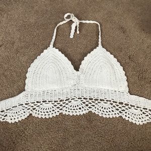 Brand new crochet crop top