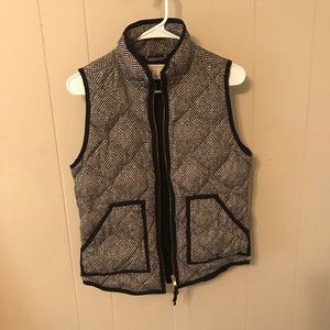 J. Crew Factory Quilted Herringbone Vest