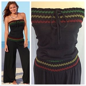 venus smocked jumpsuit