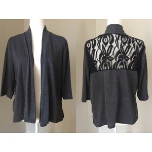 3/4 sleeve pull over cardigan