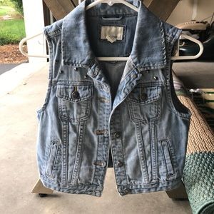 Denim vest jacket