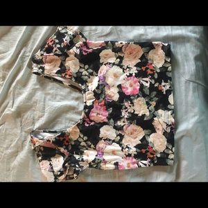 Floral F21 Crop Top