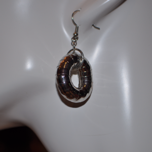 SILVER RING DANGLE EARRINGS