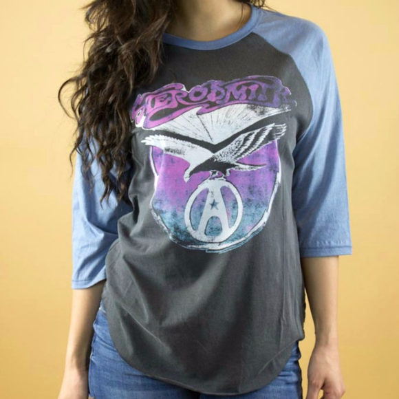 aerosmith baseball tee