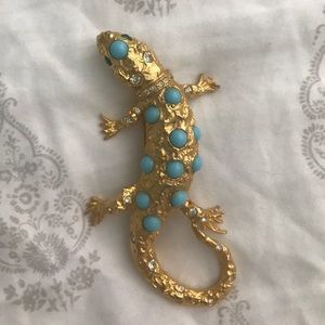 Vintage Lizard Brooch