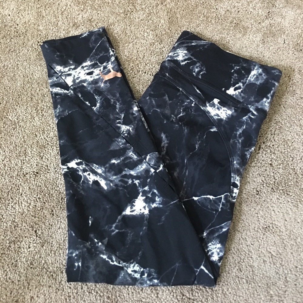 VS PINK Marble Ankle Leggings