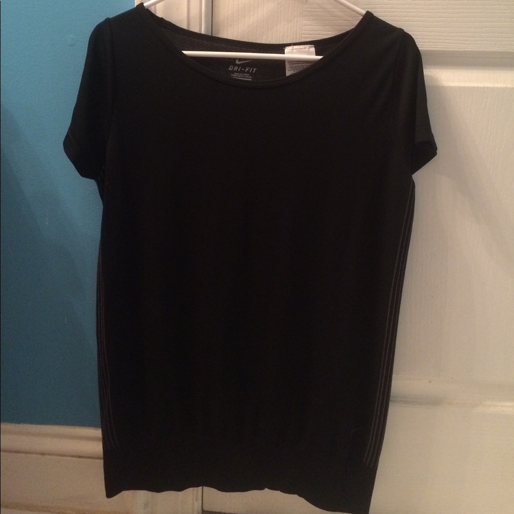 plain black Nike Dri-Fit shirt