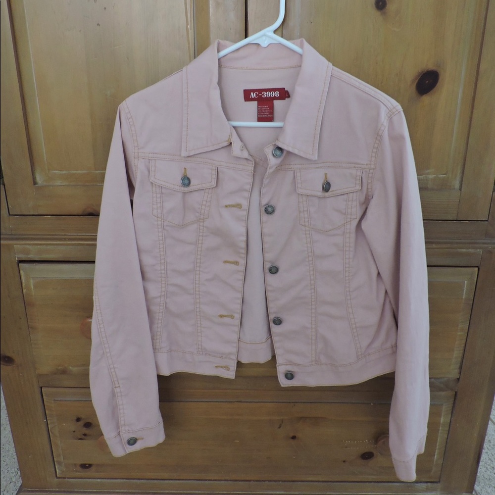 Light pink denim jacket!