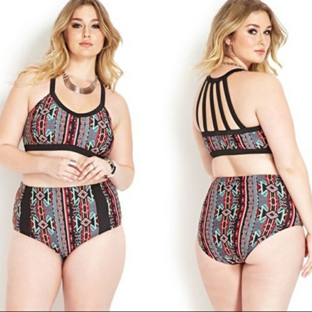 F21 two piece bathing suit