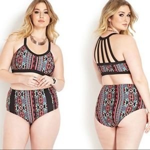 F21 two piece bathing suit