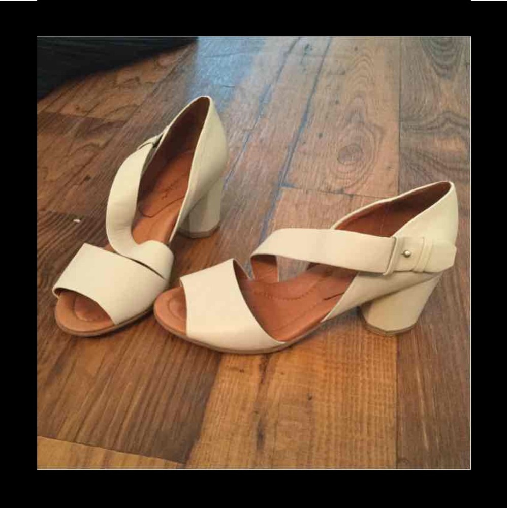 Nude Beige Gentle Souls Block Heels