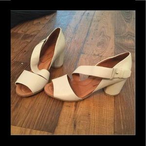 Nude Beige Gentle Souls Block Heels