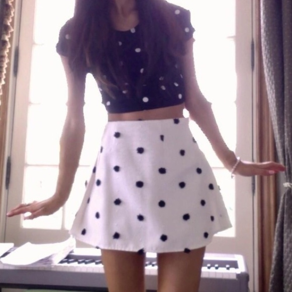 Polka Dot Circle Skirt