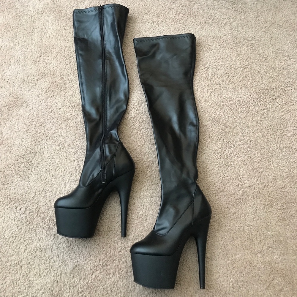 Super Thigh High Platform Heels