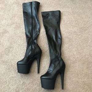 Super Thigh High Platform Heels