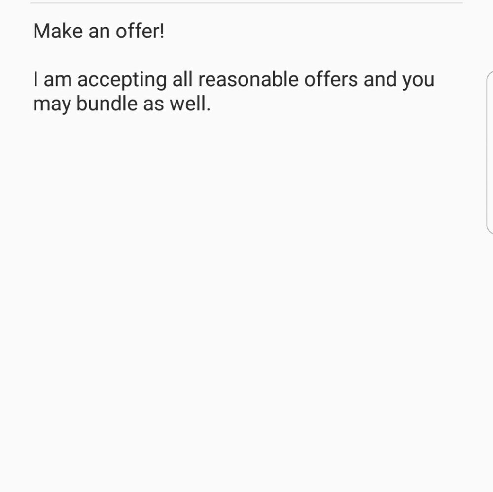 Make offers!