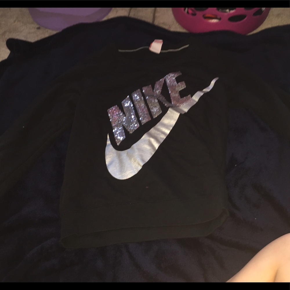 Sparkly Nike sweatshirt