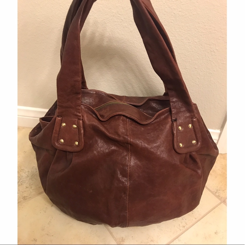 Burgundy Sorial Hobo Bag