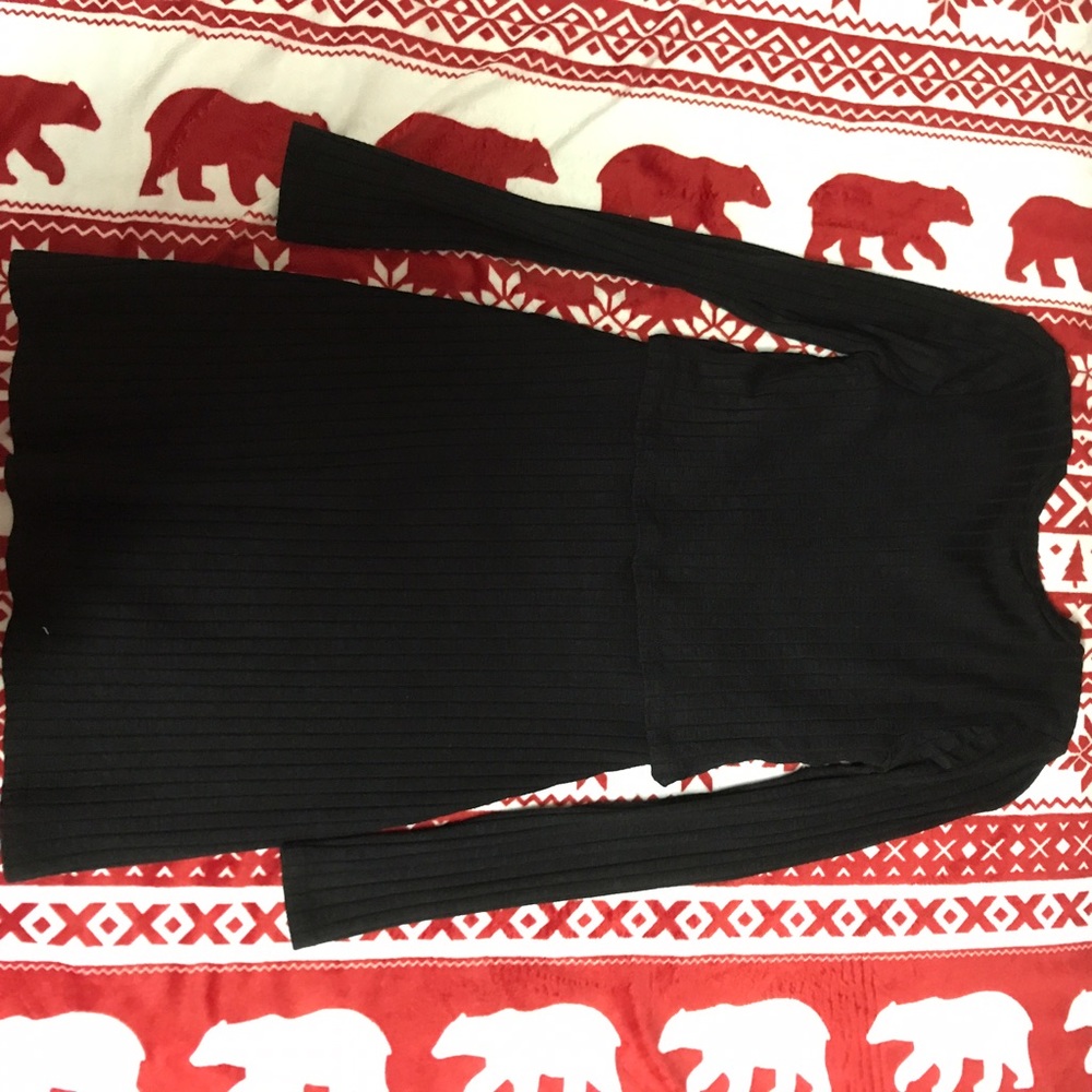 Abercrombie and Fitch Mock Neck Ribbed Dress - Picture 3 of 8