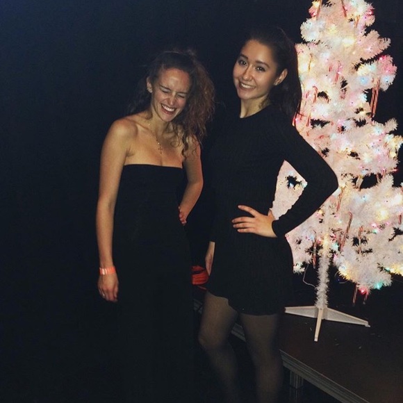 Abercrombie and Fitch Mock Neck Ribbed Dress - Picture 2 of 8