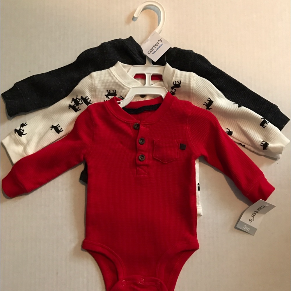 Carters Long sleeve body suits! 3month!